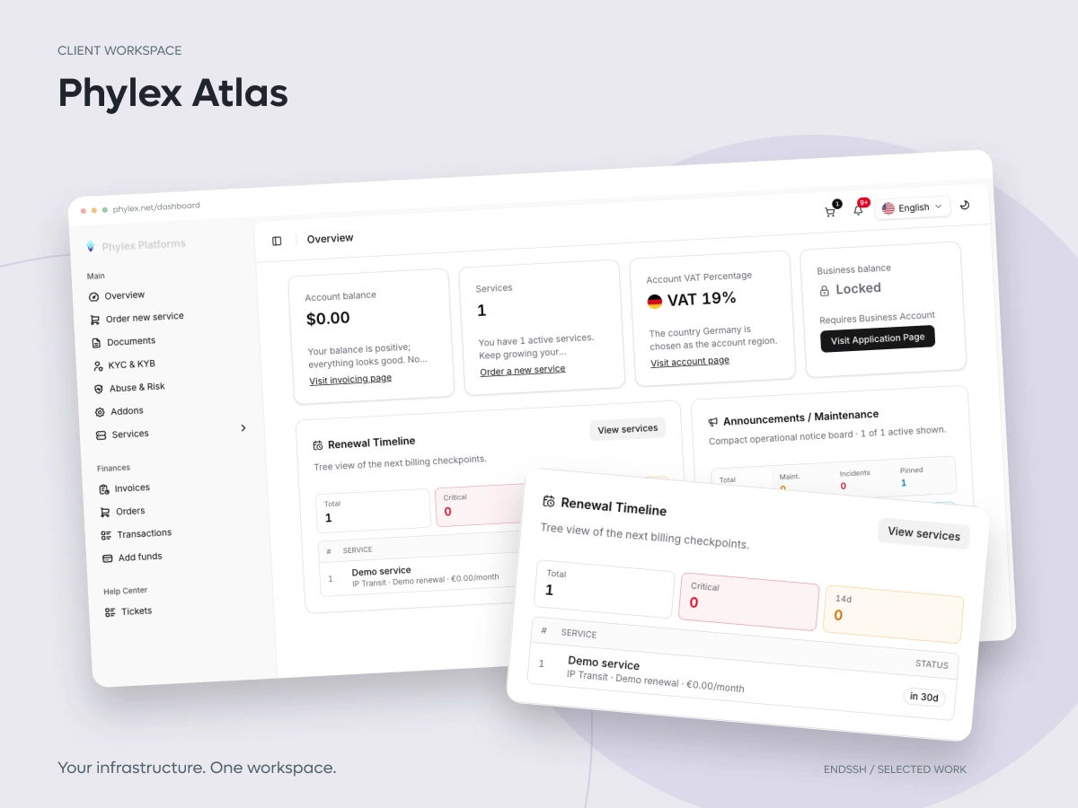 Dashboard & Admin